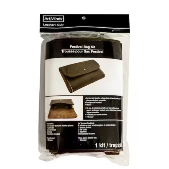 MICHEALS ~Leather Festival Bag Kit by ArtMinds™ (NWT) - Picture 3 of 6
